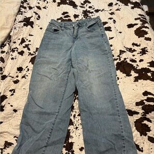 wild fable Light Blue Wide-Leg Jeans